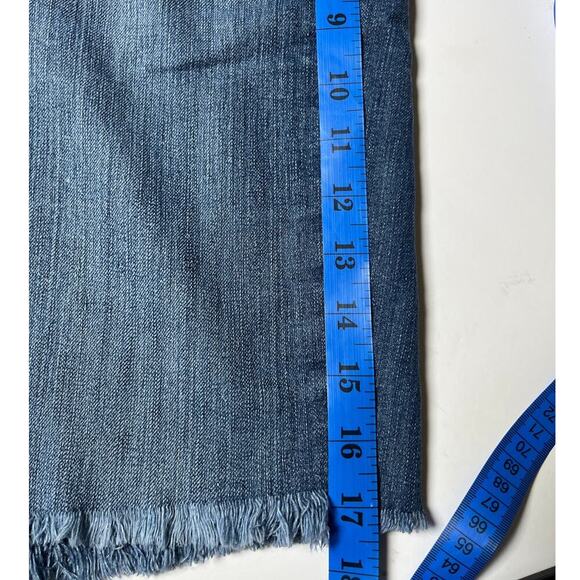 Paige Monte Boot Cutoff Shorts 30 Y2K‎ Denimcore Raw Hem Made in USA Denimcore - Picture 11 of 13